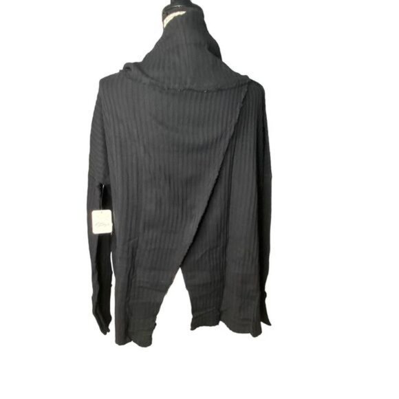 Free People Juicy Sweater Long Sleeve Cowl Neck Black S - Picture 4 of 10